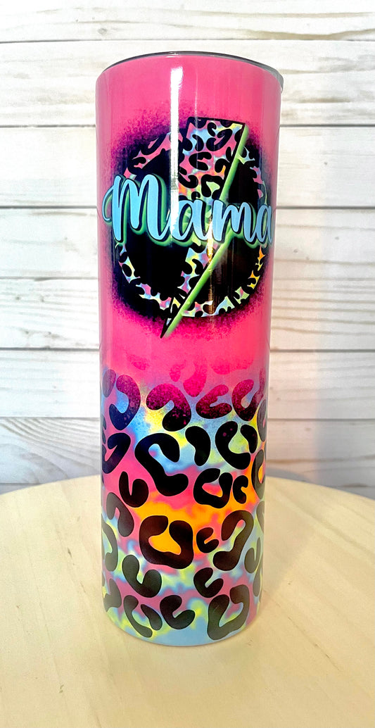 Neon Mama tumbler